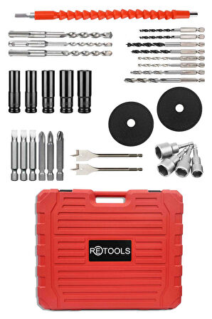 RETOOLS 5 Lİ SET 4 LÜ SET + 216 PARÇA LOKMA TAKIMI