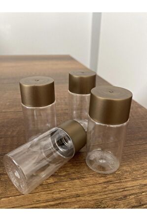 100 Adet Kapaklı Boş Şişe 50 ml Dekoratif Şişe Şampuan Şişesi