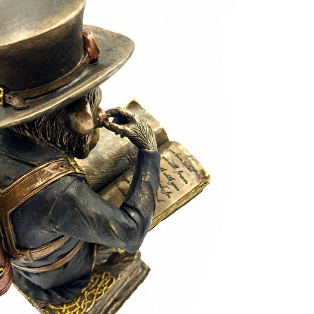 Steampunk Serisi Kitap Okuyan Şempanze Biblo
