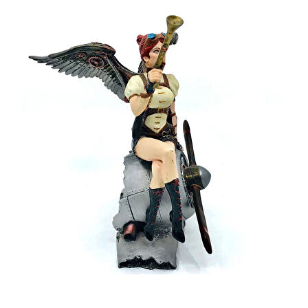 Steampunk Serisi Fantastik Kadın Savaşçı Biblo​​​​​​​