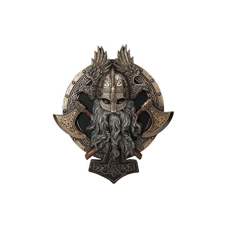 Çift Baltalı Viking Duvar Dekorasyon Biblosu