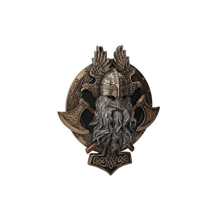 Çift Baltalı Viking Duvar Dekorasyon Biblosu