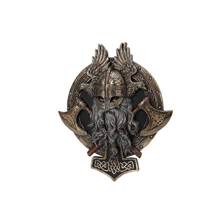 Çift Baltalı Viking Duvar Dekorasyon Biblosu