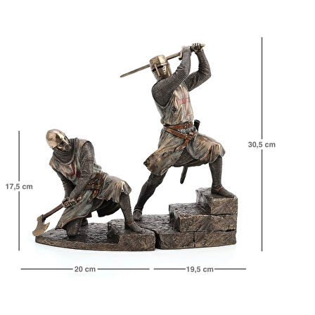 Tapınak Şövalyeleri İkili Set Biblo