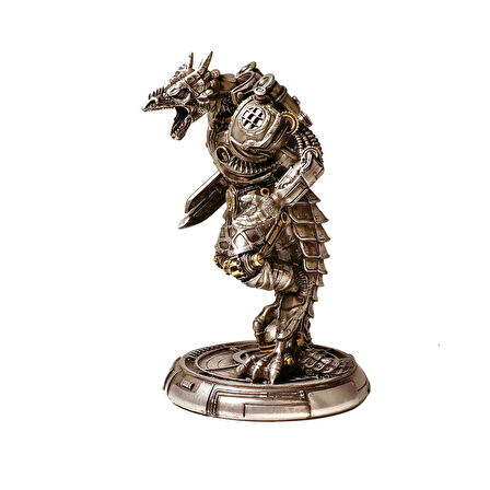 Steampunk Serisi Savaşçı Ejderha Golem Biblosu