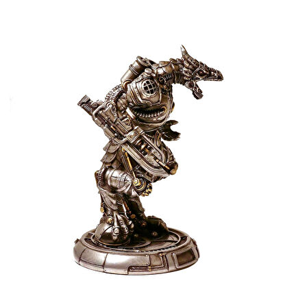 Steampunk Serisi Savaşçı Ejderha Golem Biblosu