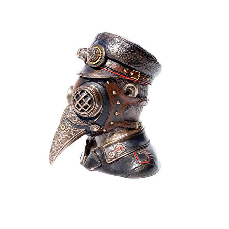 Steampunk Serisi Veba Doktoru Büstü Biblo Kutusu