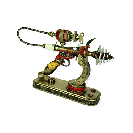 Steampunk Serisi Standlı Dekoratif Lazer Tabanca