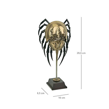 Steampunk Serisi Kaideli At Nalı Yengeçi (Horseshoe Crab) Biblo