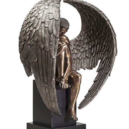 Oturan Kanatlı Melek Biblosu Büyük Boy 61 CM