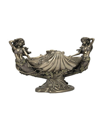 İkiz Deniz Kızı Figürlü Dekoratif Gondol