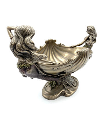 İkiz Deniz Kızı Figürlü Dekoratif Gondol