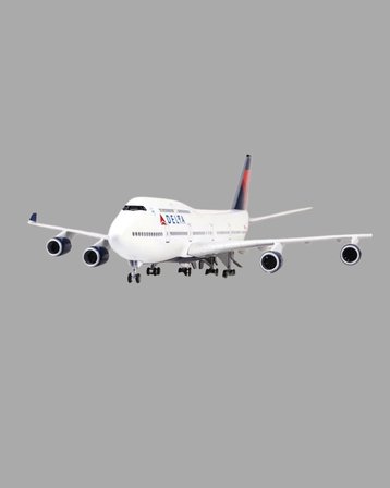 1/135 Delta Airlines Boeing 747 – 47 cm Model Uçak Maketi