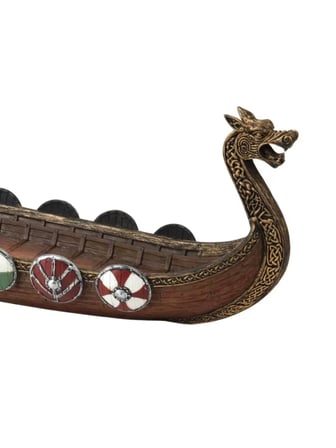 Viking Savaş Gemisi – 6 Viking Figürlü Dekoratif Gemi