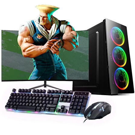 I5 11400F 16GB 480SSD 4GB GTX1650 24'' Mon. Oyun Bilgisayarı