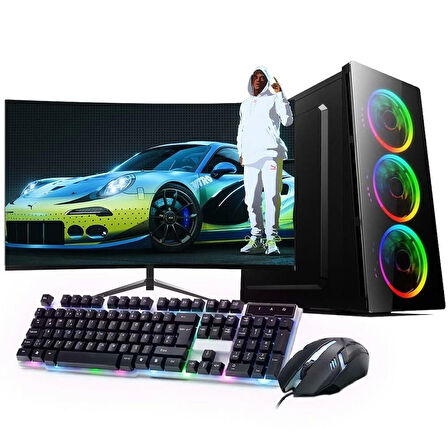 I5 11400F 16GB 480SSD 4GB GTX1650 24'' Monitörlü (Gaming SET)