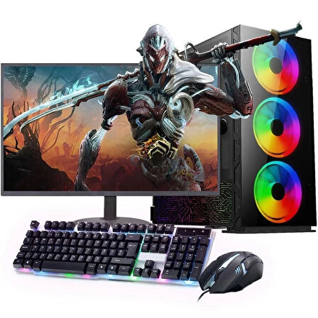 INTEL i3 13100F 16GB 240SSD 1TB HDD 4GB GTX1650 24'' Mon. (Gaming SET)