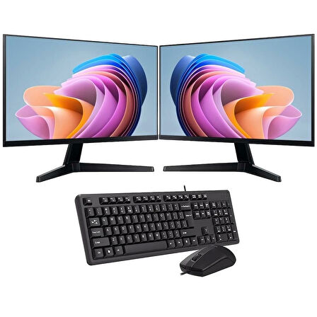 INTEL I5 13400 8GB 240GB SSD Çift 24'' Monitörlü Ev ve Ofis Bilgisayarı (Business)