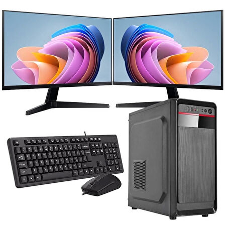 INTEL i7 13700 8GB 240GB SSD Çift 24'' Monitörlü Ev ve Ofis Bilgisayarı (Business)