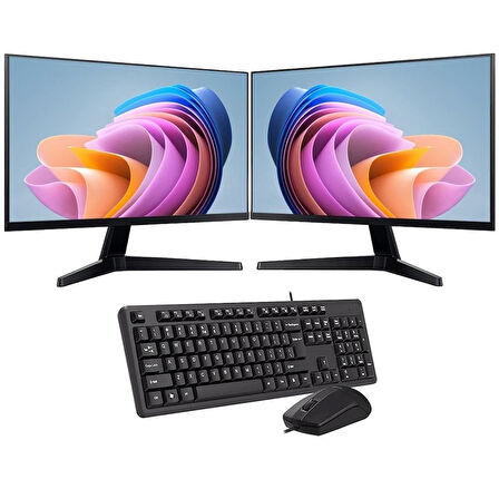 INTEL i7 13700 8GB 240GB SSD Çift 24'' Monitörlü Ev ve Ofis Bilgisayarı (Business)