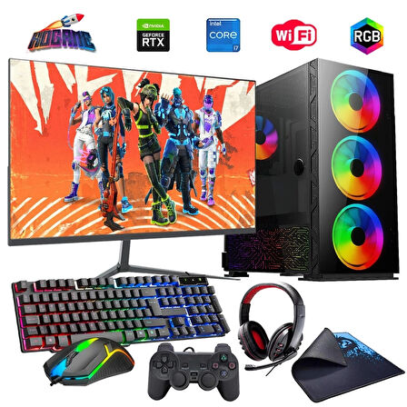İ7 13700F 16GB DDR4 480SSD 12GB RTX3060 24" Mon. Oyun Bilgisayarı (Gaming SET)