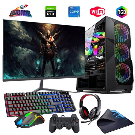 İ7 13700F 32GB DDR4 1TB M2 6GB RTX3050 24" Monitörlü (Gaming SET)