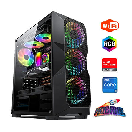 I5 14400F 32GB DDR4 1TB M2 8GB RX580 Oyun Bilgisayarı