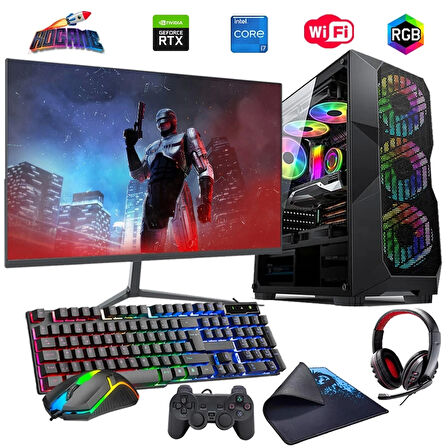 i7 14700F 16GB DDR4 480SSD 6GB RTX3050 27" 165HzMon. Oyun Bilgisayarı (Gaming SET)