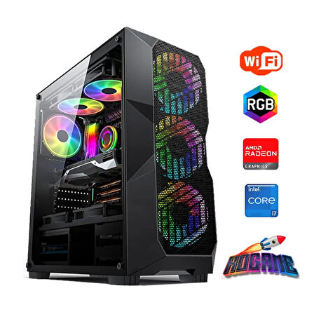 i7 14700F 32GB DDR4 1TB M2 8GB RX580 Oyun Bilgisayarı
