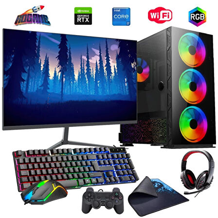 i7 14700F 32GB DDR4 1TB M2 12GB RTX3060 27" 165Hz Mon. Oyun Bilgisayarı (Gaming SET)
