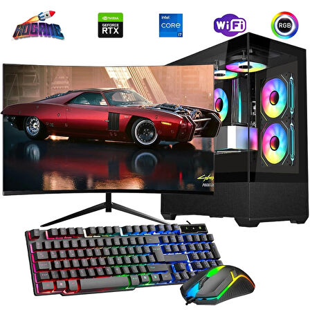 i7 12700F 16GB DDR4 512GB M2 8GB RTX4060 24" 100Hz Mon. Oyun Bilgisayarı