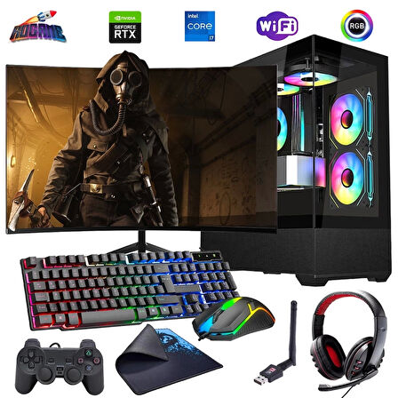 i7 12700F 32GB DDR4 1TB M2 8GB RTX4060 24" 100Hz Mon. Oyun Bilgisayarı (Gaming SET)
