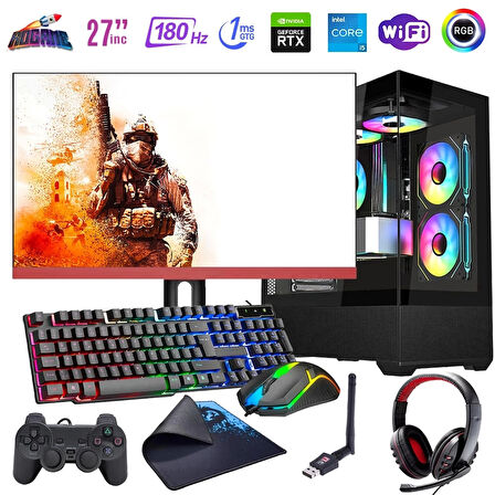 I5 13400F 16GB DDR4 512GB M2 8GB RTX4060 27" 180Hz Mon. Oyun Bilgisayarı (Gaming SET)