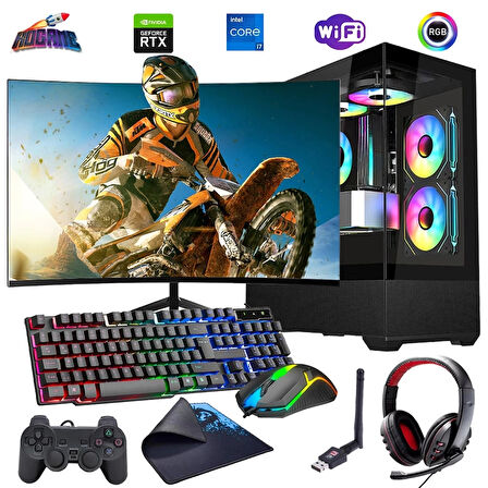 I7 13700F 16GB DDR4 512GB M2 8GB RTX4060 24" 100Hz Mon. Oyun Bilgisayarı (Gaming SET)