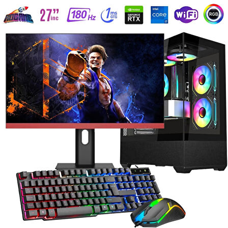 I7 13700F 32GB DDR4 1TB M2 8GB RTX4060 27" 180Hz Mon. Oyun Bilgisayarı