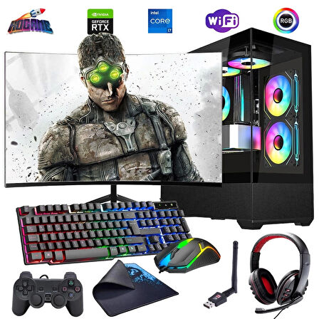I7 13700F 32GB DDR4 1TB M2 12GB RTX4070 24" 100Hz Mon. Oyun Bilgisayarı (Gaming SET)