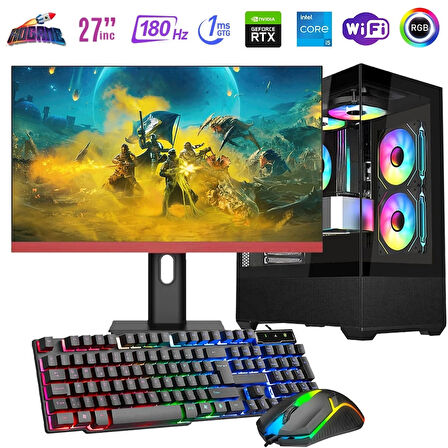 I5 14400F 32GB DDR4 1TB M2 8GB RTX4060 27" 180Hz Mon. Oyun Bilgisayarı