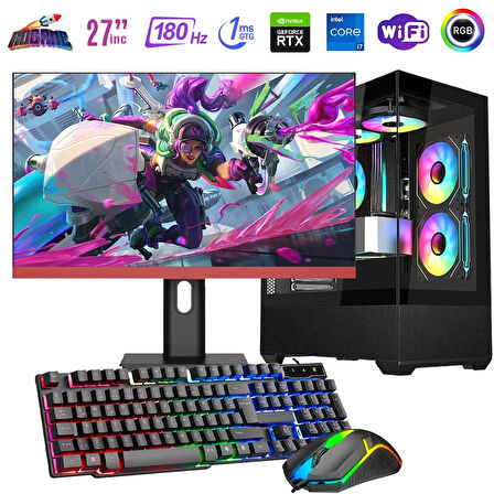 I7 14700F 16GB DDR4 512GB M2 8GB RTX4060 27" 180Hz Mon. Oyun Bilgisayarı