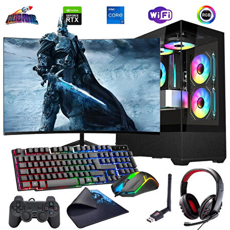 I7 14700F 32GB DDR4 1TB M2 8GB RTX4060 24" 100Hz Mon. Oyun Bilgisayarı (Gaming SET)