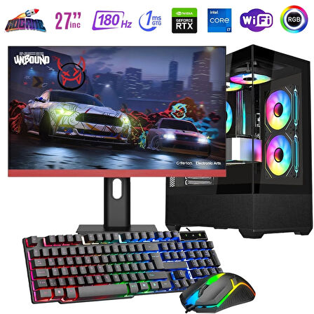 I7 14700F 32GB DDR4 1TB M2 8GB RTX4060 27" 180Hz Mon. Oyun Bilgisayarı