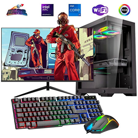 İ7 12700F 32GB DDR4 1TB M2 12GB ARC B580 24" Mon. Oyun Bilgisayarı