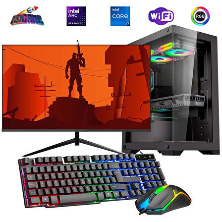 İ7 12700F 32GB DDR4 1TB M2 12GB ARC B580 27" 165Hz Mon. Oyun Bilgisayarı