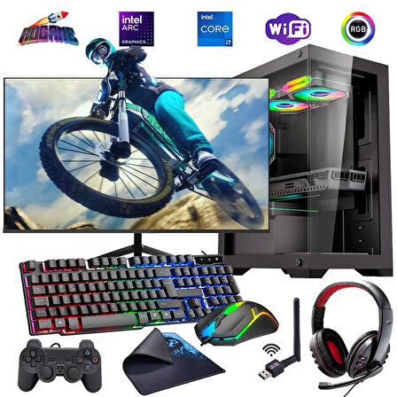 İ7 12700F 32GB DDR4 1TB M2 12GB ARC B580 27" 165Hz Mon. Oyun Bilgisayarı (Gaming SET)