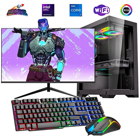 i7 14700F 32GB DDR4 1TB M2 12GB ARC B580 27" 165Hz Mon. Oyun Bilgisayarı