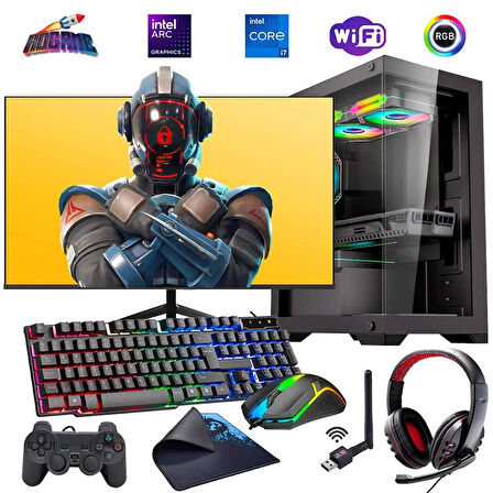 i7 14700F 32GB DDR4 1TB M2 12GB ARC B580 27" 165Hz Mon. Oyun Bilgisayarı (Gaming SET)