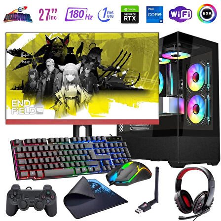i7 12700F 16GB DDR4 1TB m2 8GB RTX4060 27" 180Hz Monitörlü Oyun Bilgisayarı (Gaming SET)