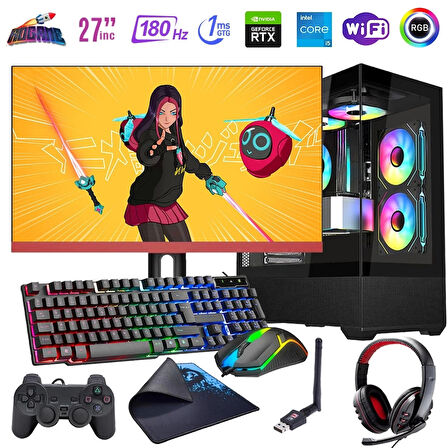 i5 13400F 16GB DDR4 1TB m2 8GB RTX4060 27" 180Hz Monitörlü Oyun Bilgisayarı (Gaming SET)