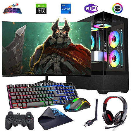 i7 13700F 16GB DDR4 1TB m2 12GB RTX3060 24" Monitörlü Oyun Bilgisayarı (Gaming SET)