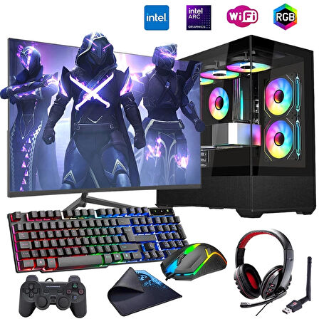 i7 13700F 16GB DDR4 1TB m2 12GB ARC B580 27" 165Hz Monitörlü Oyun Bilgisayarı (Gaming SET)