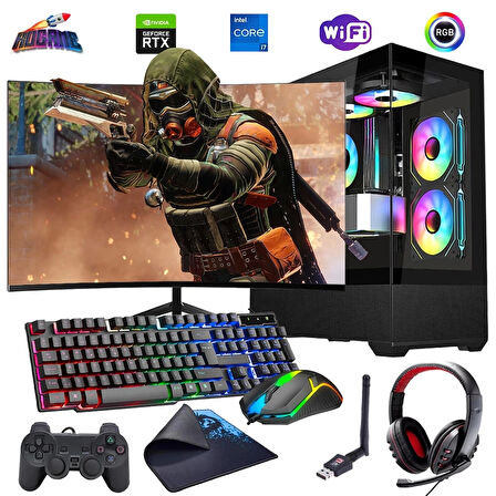 i7 13700F 16GB DDR4 1TB m2 8GB RTX4060 24" 100Hz Monitörlü Oyun Bilgisayarı (Gaming SET)